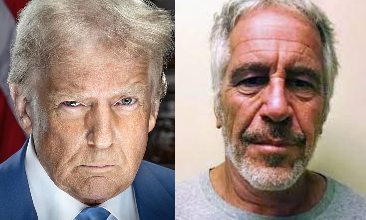 foto de trump y epstein