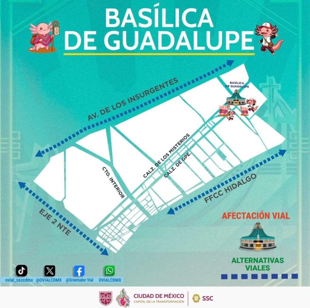 peregrinos en la Basílica de Guadalupe