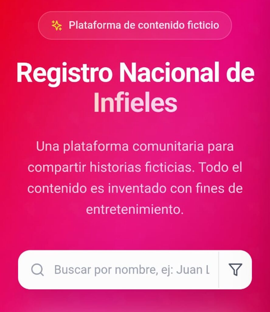 Registro Nacional de Infieles