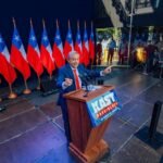 Imagen de José Antonio kast en un discurso para nota de los resultados de las elecciones en chile 2025