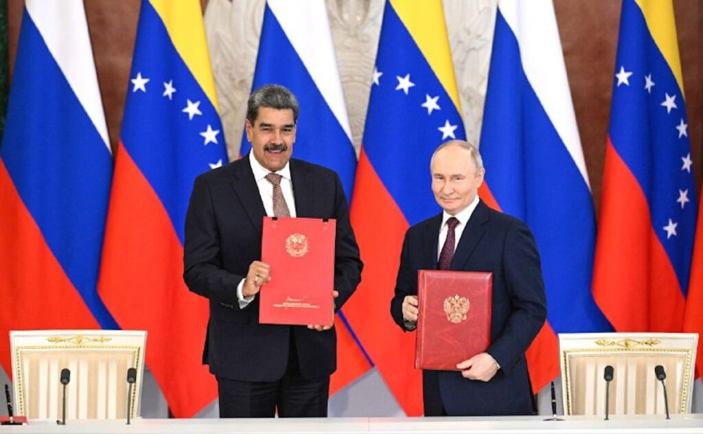 Foto de Nicolás Maduro y Vladimir Putin
