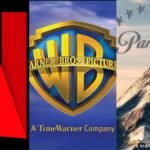logos de netflix, warner bros y paramount