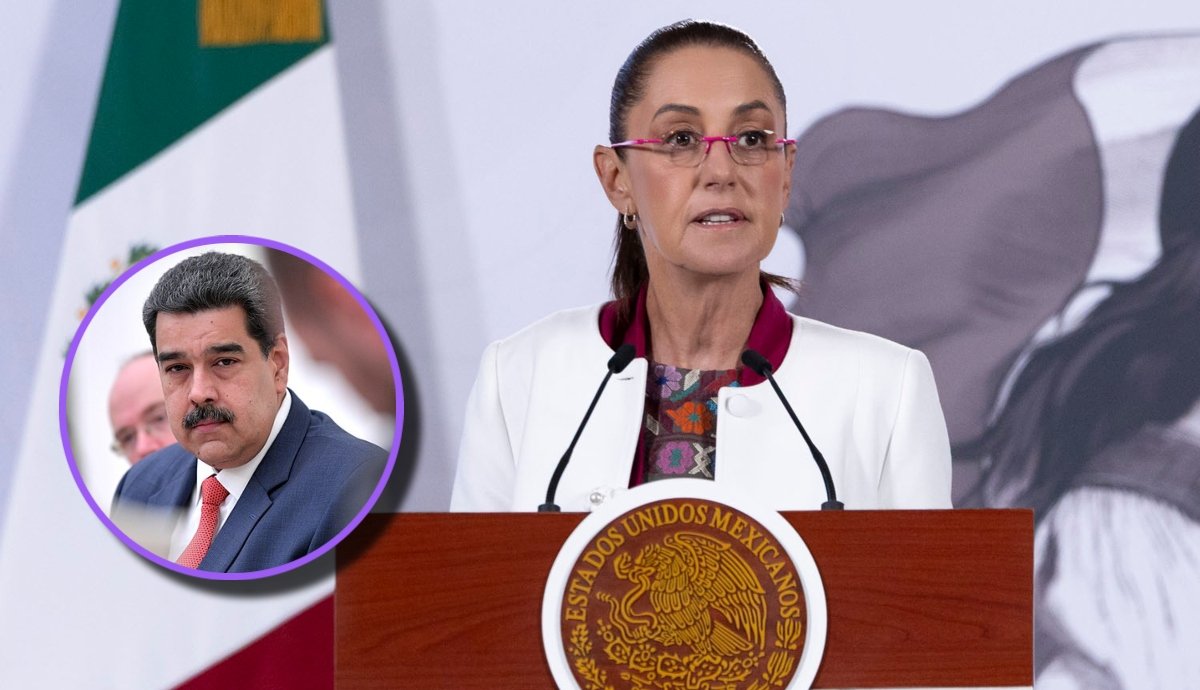 La presidenta Claudia Sheinbaum rechazó la detención de Nicolás Maduro. Foto: Especial.