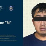 Edson N detenido por la FIscalia de la CDMX. Foto. Fiscalía CMDX