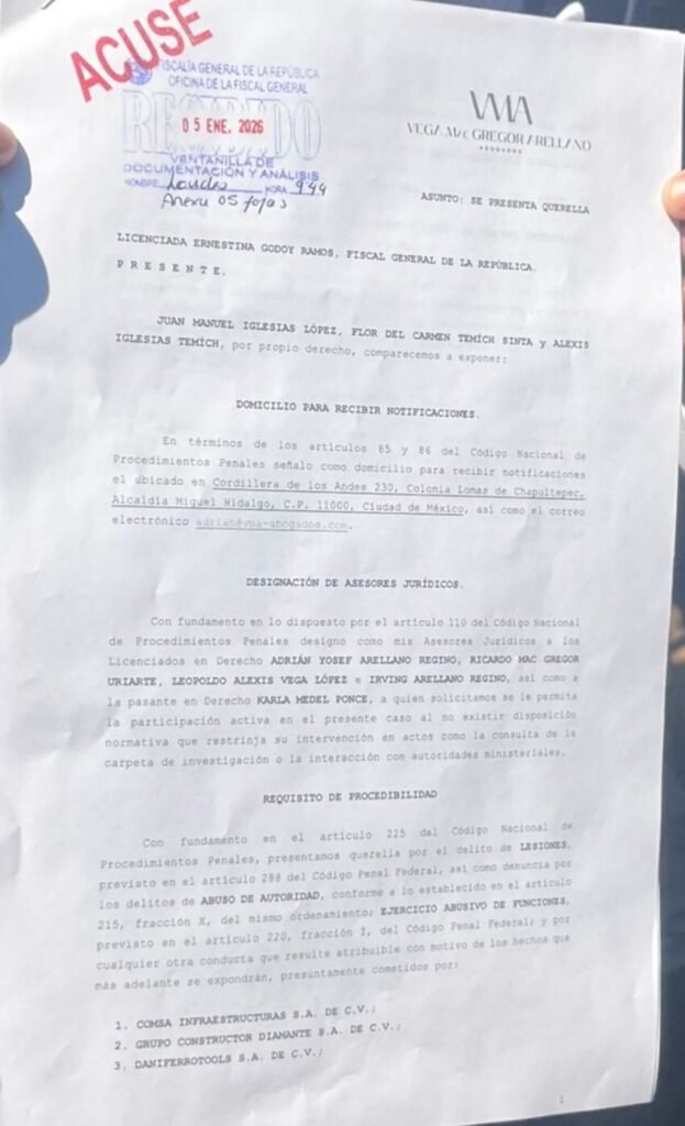 Denuncia por descarrilamiento del Tren Interoceánico