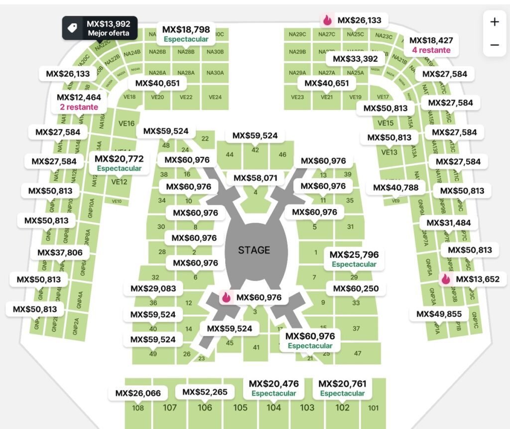 reventa boletos bts México 2026