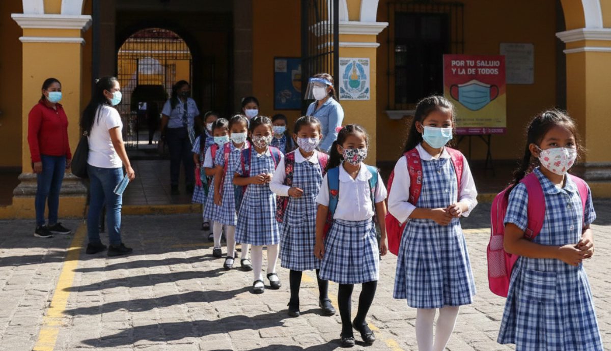 Cubrebocas escuelas Estado de México sarampión