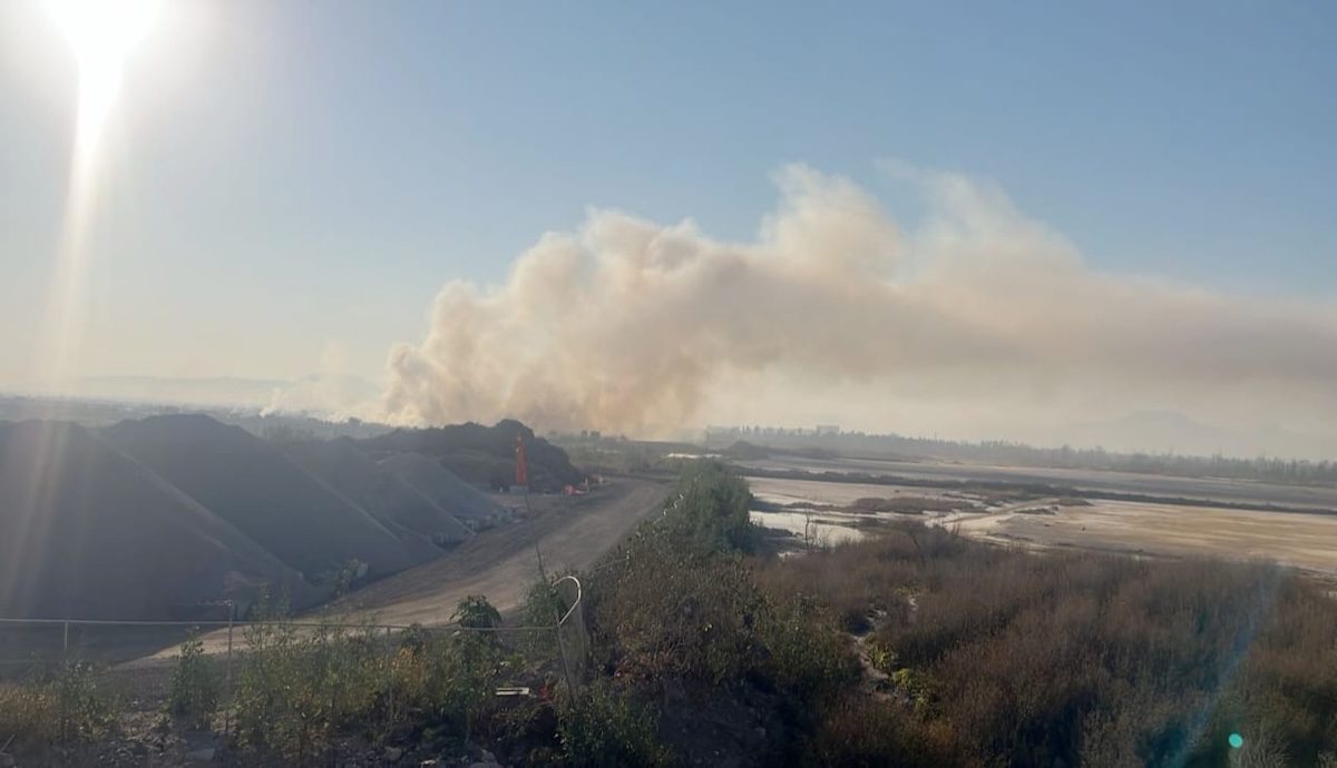 Incendio hoy bordo de Xochiaca neza
