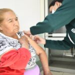 Vacunación contra el sarampión en Puebla