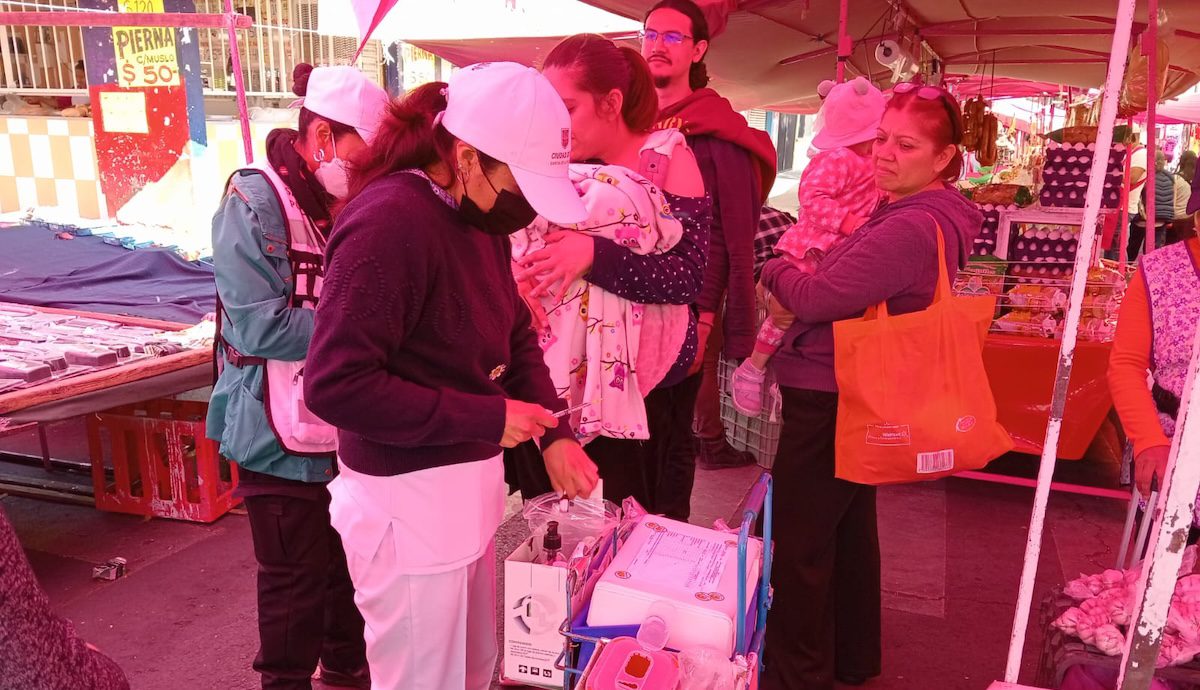 Vacunación sarampión en la Venustiano Carranza