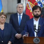 Foto de Bachelet y Boric