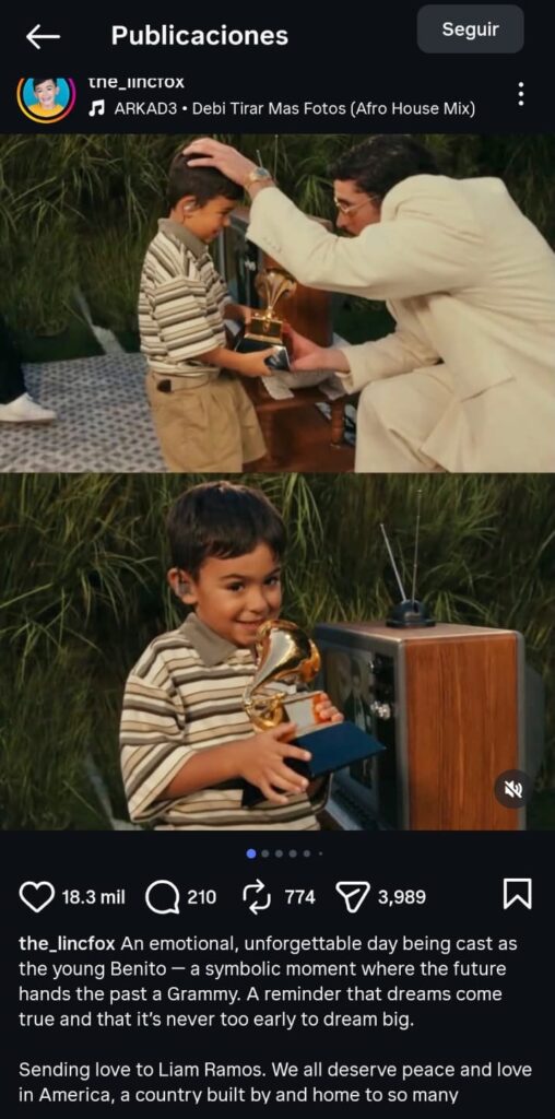 niño grammy bad bunny