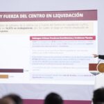 foto de sheinbaum presentando datos sobre pensiones