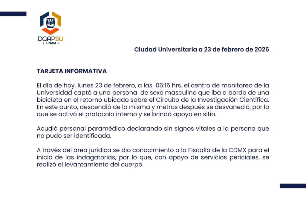 cuerpo hombre CU UNAM