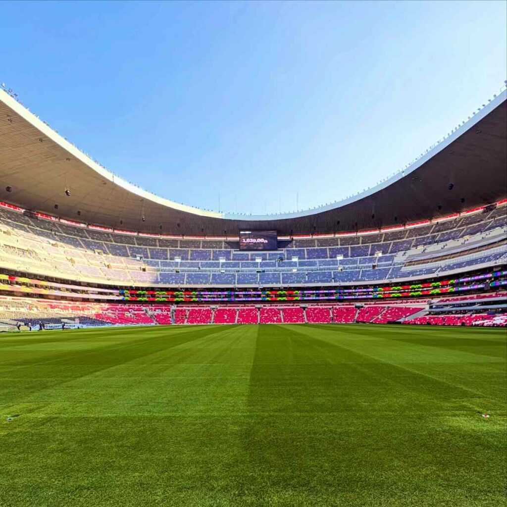 Imagen del estadio azteca para nota del aficionado que murió