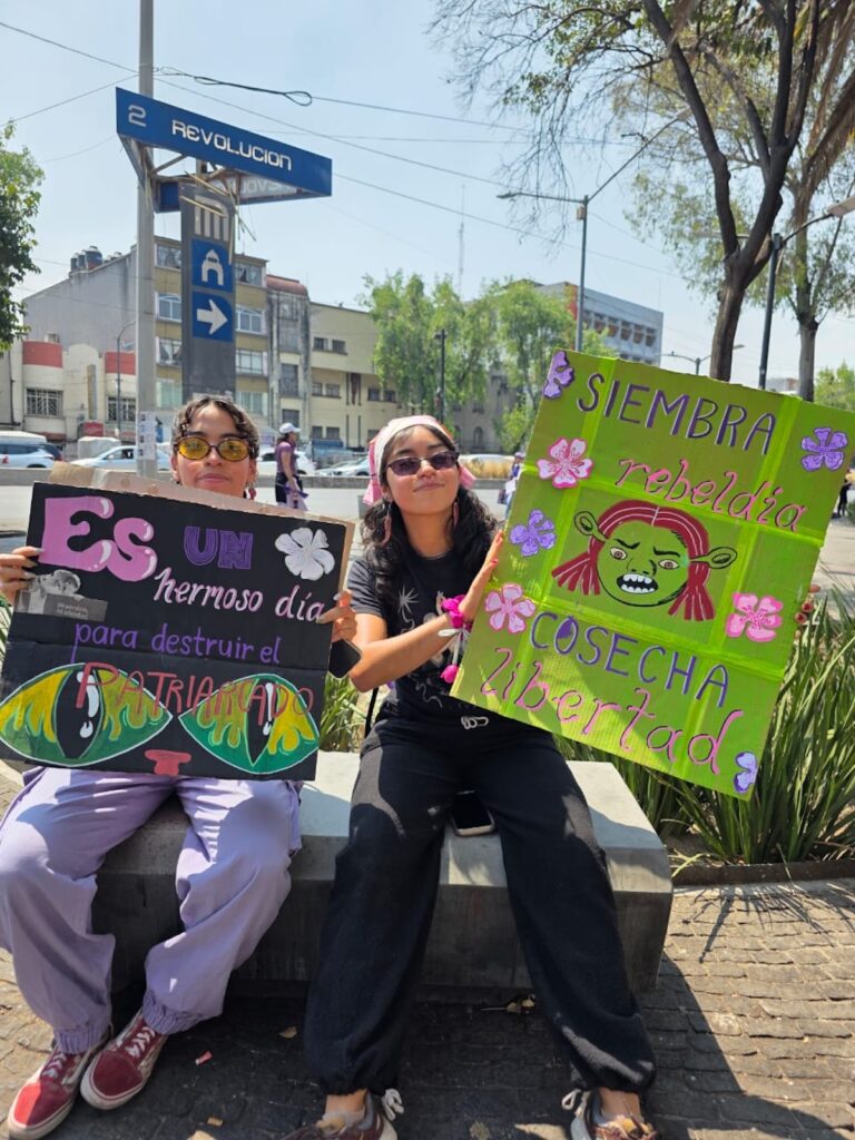 carteles marcha 8m cdmx