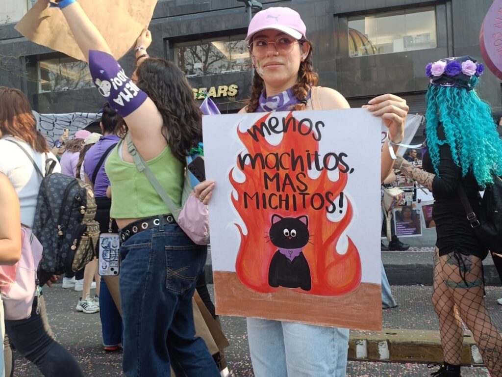 pancartas marcha 8m cdmx