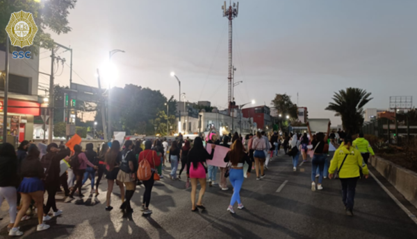 Marcha en Tlalpan hoy