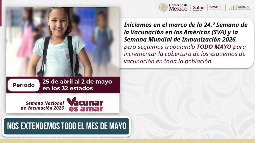 gráfico de la semana de vacunación 