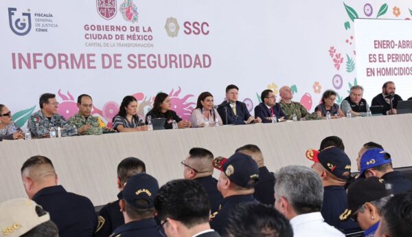 Gobierno de la Ciudad de México reporta baja en delitos de alto impacto durante 2026