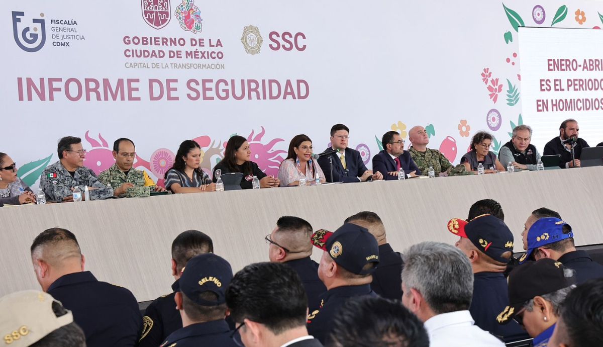Gobierno de la Ciudad de México reporta baja en delitos de alto impacto durante 2026