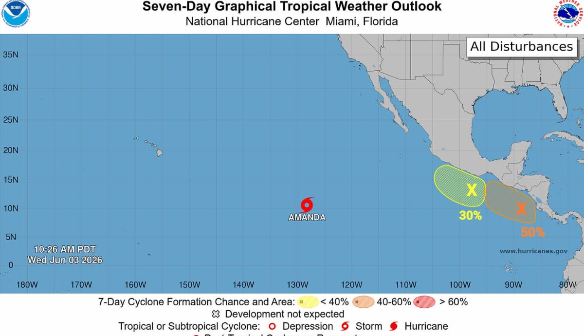 Amanda se convierte en la primera tormenta tropical del Pacífico, ¿afectará a México?