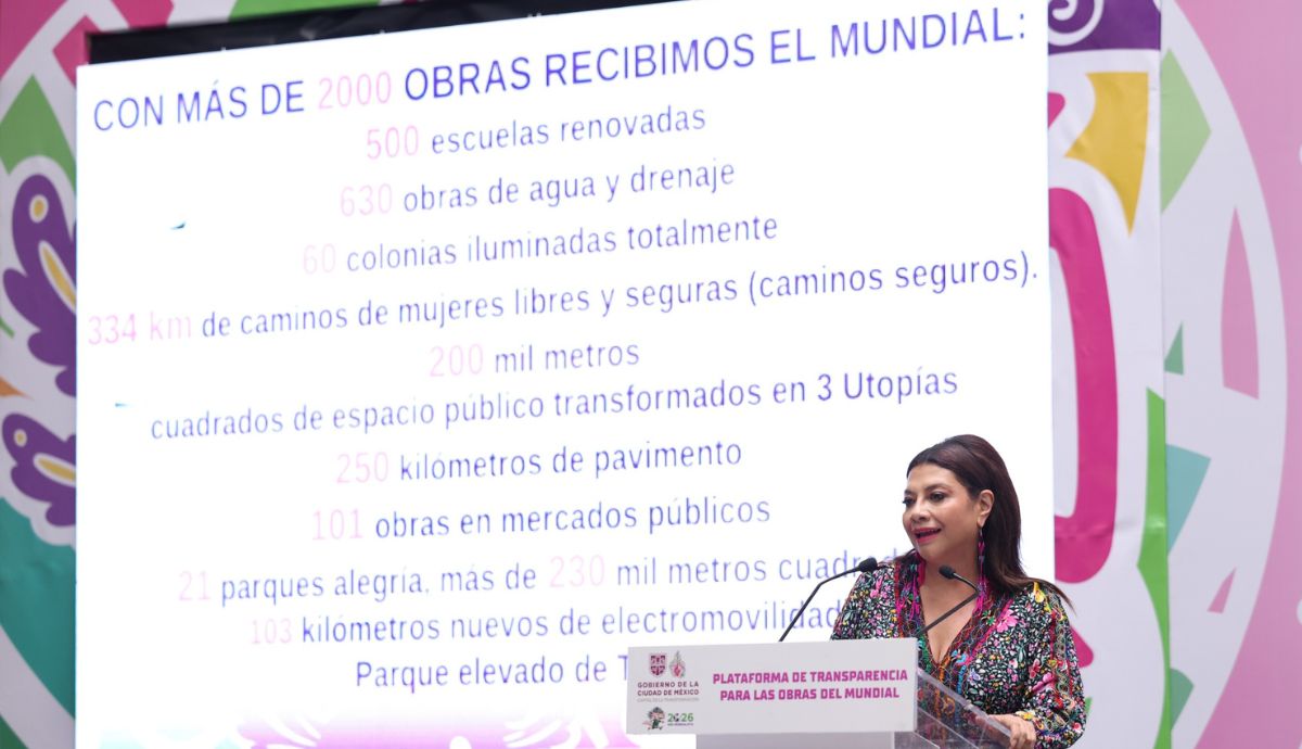 CDMX presenta plataforma para transparentar obras e inversión pública rumbo al Mundial 2026