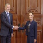 Sheinbaum recibe al Rey de España en Palacio Nacional