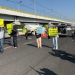 bloqueo autopista México-Puebla