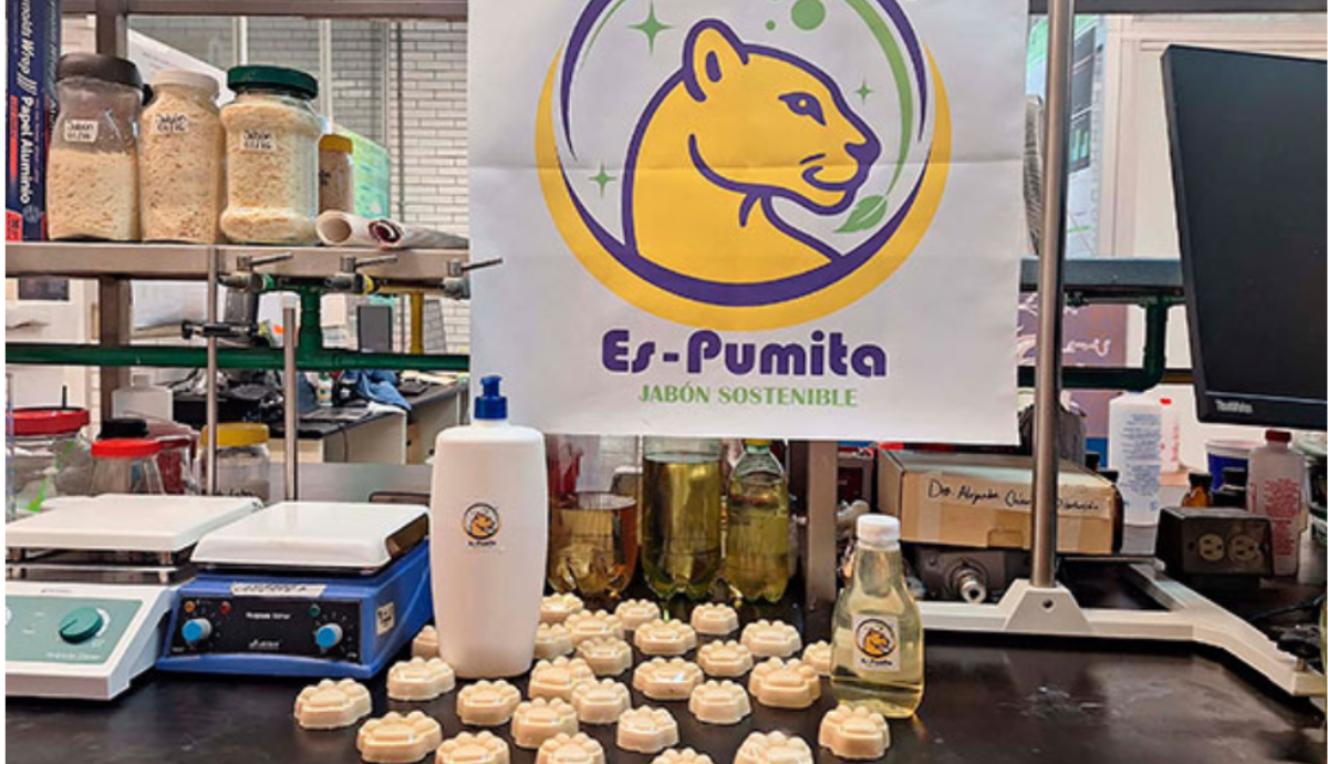 Es-Pumita, el jabón sostenible de la UNAM elaborado con aceite de cocina usado