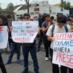 Marcha en la UNAM hoy exámenes de admisión