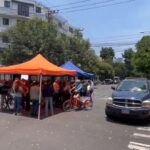 bloqueo en la Del Valle por denuncias de despojo de viviendas