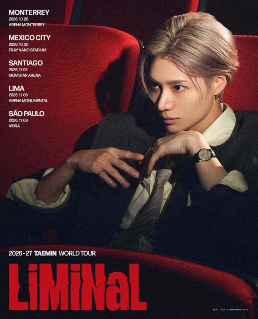 Cartel de los conciertos de taemin en 2026