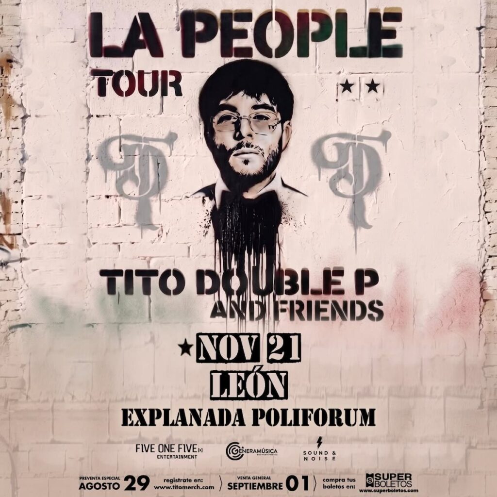 Cartel de Tito Double P en León 2026