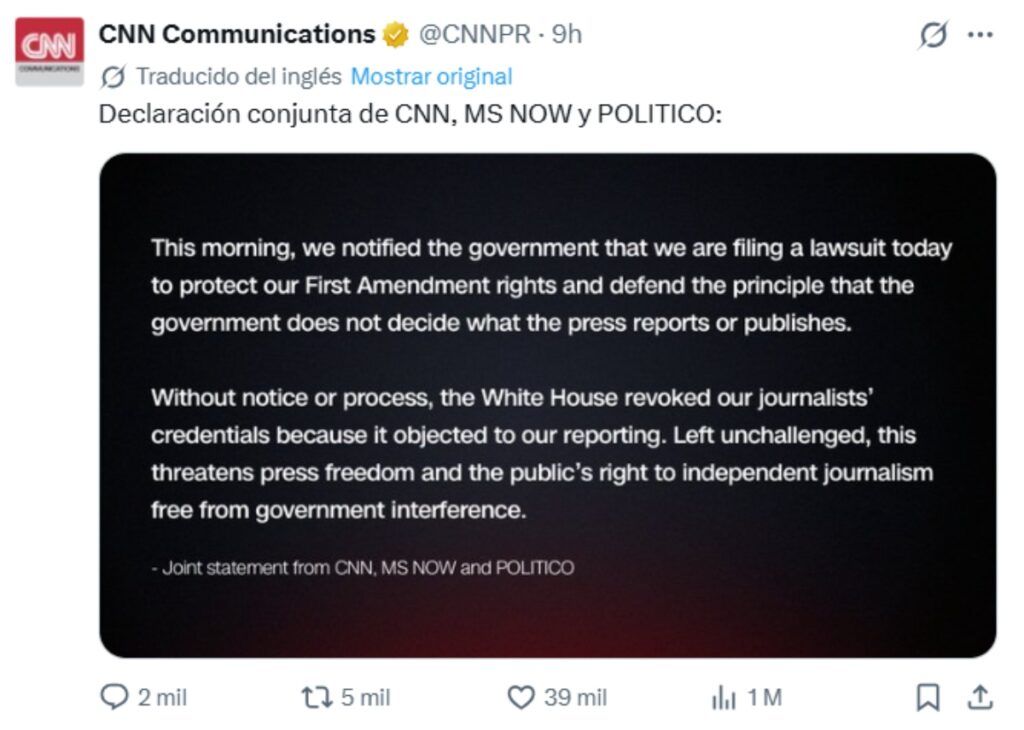 CNN MS NOW Politico vs TRump