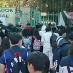 Alumnos del Colegio de Bachilleres 3 protestan por presunto acoso sexual