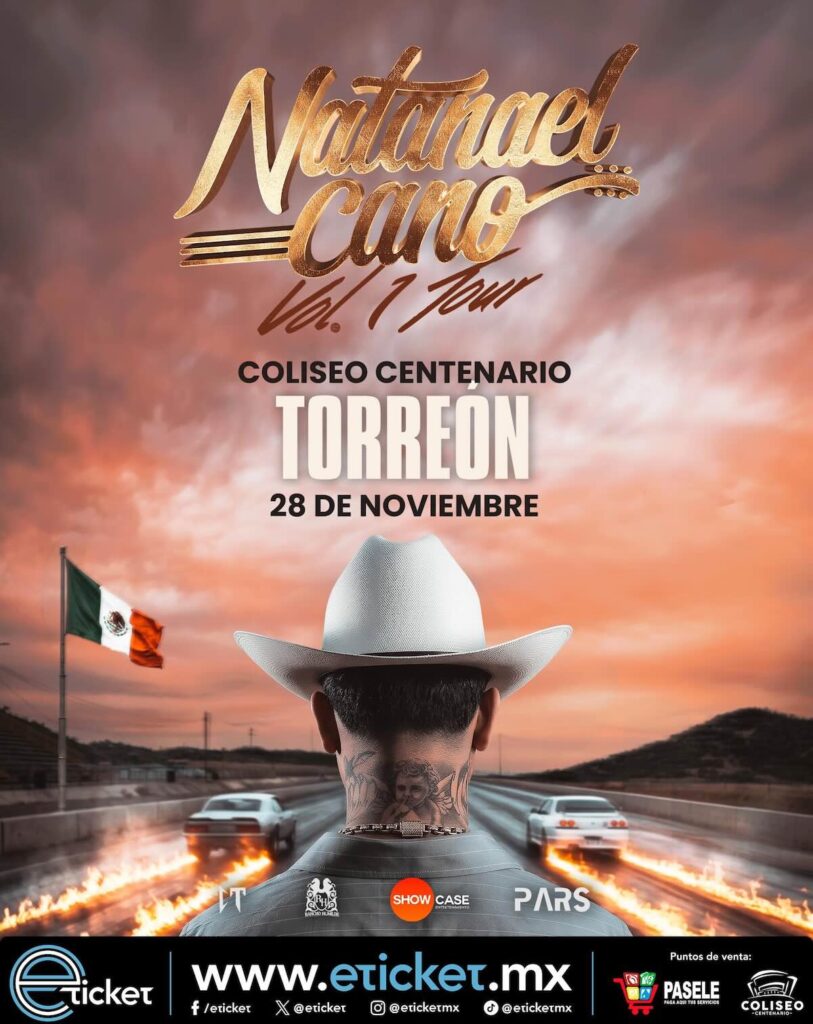 cartel de la venta de natanael cano en torreón