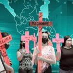 Foto de protesta contra el feminicidio