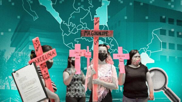 Foto de protesta contra el feminicidio