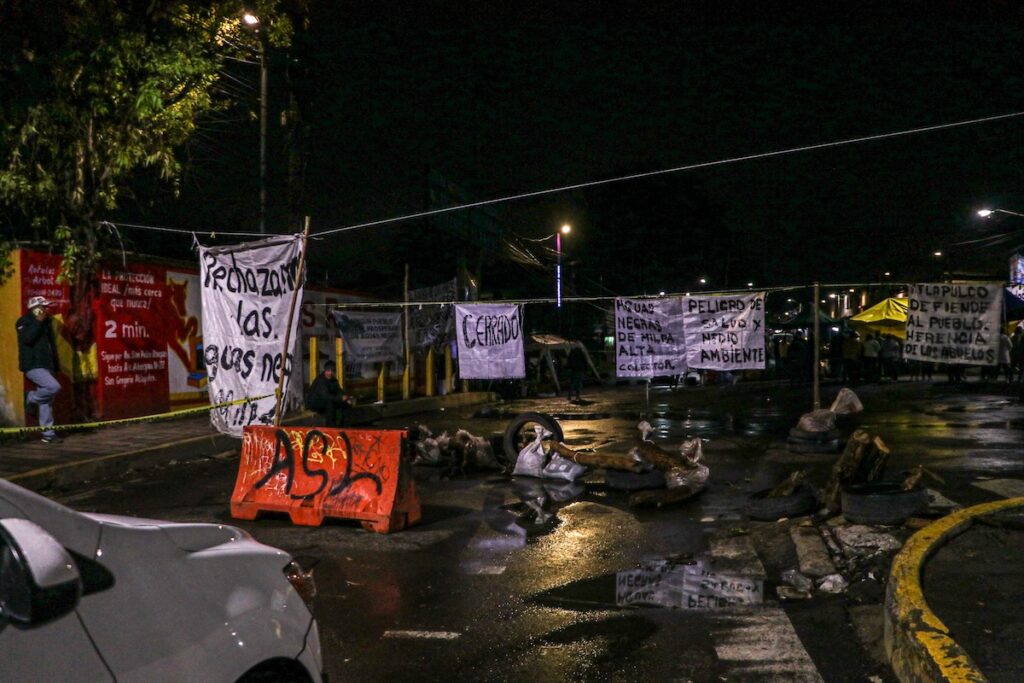 bloqueo san gregorio xochimilco