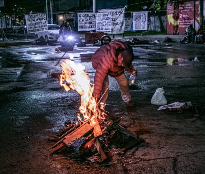 bloqueo en San Gregorio