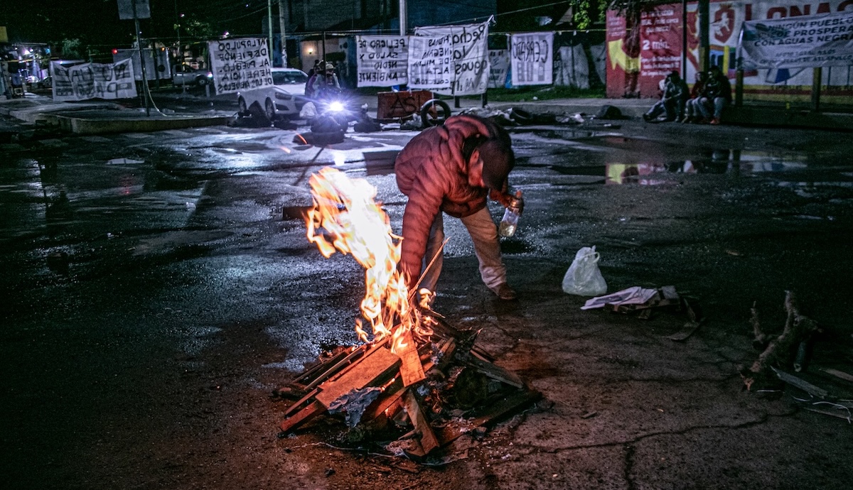 bloqueo en San Gregorio
